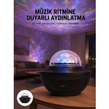 Teknoparkx Çok Renkli Projektör Lamba Disko Topu Gece Lambası Kablosuz