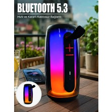 Sora Home Rgb LED Taşınabilir Bluetooth Speaker Güçlü Bas Ses Type-C Şarj Girişli