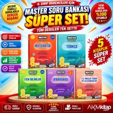 Akm Kitap Okyanus Yayınları 8. Sınıf Master Serisi Soru Bankası Seti 5 Kitap