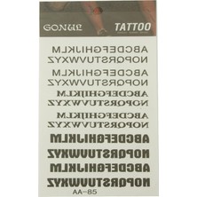 Zero Land Dpmix-Hb Yazılı Tattoo Dövme STICKER-11928331-BEYAZ