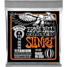 1001 Ball Hybrid Slinky Kaplamalı Titanyum Rps Elektro Gitar Telleri, Ölçü 9-46
