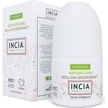 1001 %100 Doğal Roll On Deodorant Kadınlar Için Ter Kokusu Önleyici Lekesiz 50 ml