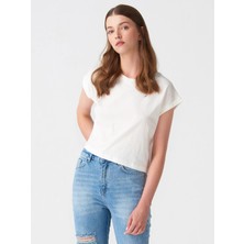 TeknoKapsül Dilvin 3431 T Kol T-Shirt-Ekru