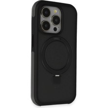 Novapazr Joko Iphone 15 Pro Zorda Airbag Magsafe Standlı Kapak - Siyah