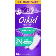 1001 Yaprak Günlük Ped Normal Büyük Paket 40 Adet Ped