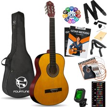1001 C-180OR Turuncu Klasik Gitar Seti 4/4 Sap Ayarlı