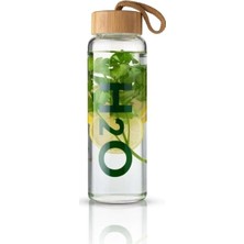 1001 Bambu Kapaklı Cam Matara 1000 ml –,ısıya Dayanıklı, Borosilikat Cam, Doğal, Çevre Dostu, Sa�