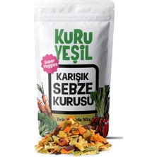 1001 Yeşil Kurutulmuş Sebze Karışımı - Mix Granül Karışık Sebze - Çorba, Pilav ve Yemekler Iç