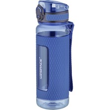 1001 520ML Tritan Su Matarası Silikon Korumalı Kaydırmaz Gövde Lacivert