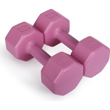 1001 2 Adet 3kg Pembe Renk Dambıl Seti (2 Adet 3kg Gönderim Yapılmaktadır)