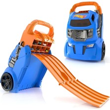 1001 Wheels Cefa Toys Araba Çantası, 2'si 1 Arada, 20 Araba Kapasiteli, 4 Farklı Parça, Çok Renkli (