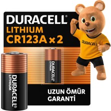 1001 CR123 Yüksek Güçlü Lityum Pil (2’li Paket) 3V (CR123A / CR17345) – Uzun Kullanım Ömrü –