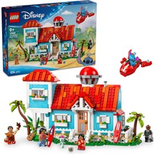 1001 Disney Lilo ve Stiç Plaj Evi 43268-9 Yaş Üzeri Prenses Seven Kız ve Erkek Çocuklar Için 6 Odas