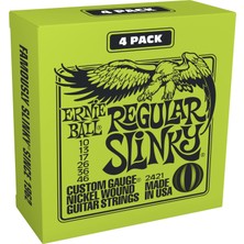 1001 Ball Regular Slinky Nickel Wound Electric Guitar Strings Amazon Exclusive 4-Pack - 10-46 Gauge