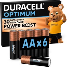 1001 Optimum Aa Alkalin Kalem Pil (6’lı Paket) 1,5V - Lr6 MX1500