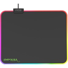 1001 IMP-024T Empousa Rgb 7 LED Medıum Mousepad (320X270X3MM),12 Farklı Değişebilen Dokunmatik Işık