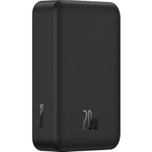 1001 FM41 Mini Manyetik Powerbank 20.000 Mah 20W - Siyah (C'den C'ye 20V/3A 30CM Siyah Kablolu)
