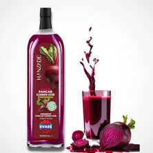 1001 Bitkisel Pancar Kvass Fermente Kırmızı Pancar Içeren Kür 1 Litre Cam Şişe
