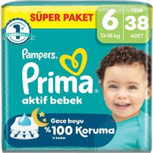 1001 Aktif Bebek Süper Paket 6 Beden 38 Adet