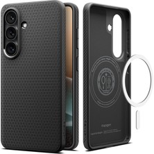 1001 Galaxy S26 ile Uyumlu Kılıf Liquid Air Mag Fit Kaymaz Dokulu Yüzey Siyah Kapak - ACS11055 (Spigen