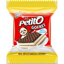 1001 Petito Bol Sütlü Kremalı Sade Kakaolu Gofret 26 G x 24 Adet