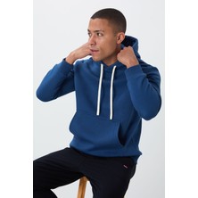 Tommy Life Parlament Pamuklu Kalın İçi Tüylü Yumuşak Dokulu Comfort Fit Nakışlı Erkek Sweatshirt - 88419