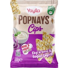 1001 Cips Ekşi Krema & Soğan Üçgen Thin Cips 80 Gram