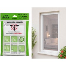 1001 Sineklik Hazır Tül Sineklik Tek Kanat 75 cm x 125 Cm, Kapı ve Pencere Uyumlu Pimapen Için Böcek
