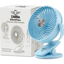1001 1800 Mah Bataratyalı USB Mini Vantilatör Fan Klipsli Sabitleme - 360° Ayarlanabilir - Ultra Güç