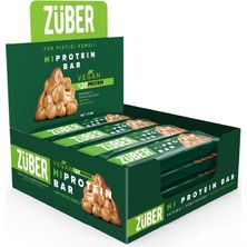 1001 Vegan Fıstık Ezmeli Yüksek Protein Bar 45G x 12 Adet