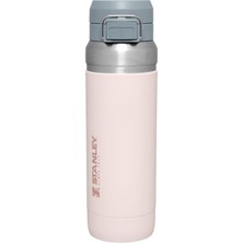 1001 Go Quick Flip Paslanmaz Çelik Termos, 1.06 Litre, Pembe Kuvars (Rose Quartz)