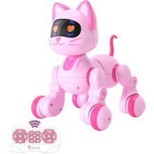 1001 30 Fonksiyonlu Uzaktan Kumandalı Şarjlı Sesli Işıklı Dokunma Algılama Programlama Robot Kedi