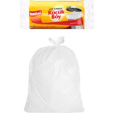 1001 Küçük Boy Çöp Poşeti 30'lu 40X50 Cm, Sızdırmaz ve Yırtılmaz, Ekonomik Küçük Boy Çöp T