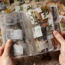 1001 Craft 2 Sayfa 12 Adet Şeffaf Vintage Sticker Bullet Journal Scrapbook Laptop Ajanda Planlayıcı