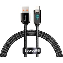 1001 Hızlı Şarj Kablosu USB To Type-C 66W, 1m, Siyah