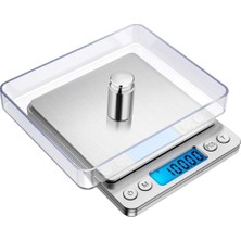 1001 Mutfak Hassas Tartı, 3 kg Kapasite, 0.1 gr Hassasiyet, LCD Ekran, Mutfak ve Kuyumcu Terazisi