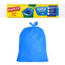 1001 Güçlü Battal Boy Çöp Poşeti 7'li 72X95CM Sızdırmaz Yırtılmaz Battal Boy Çöp Torbası, Ge
