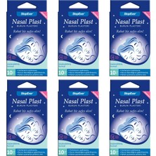 1001 Nasal Plast, Nefes Açici Bant, Normal Boy 6 Paket (6 x 10 Adet)