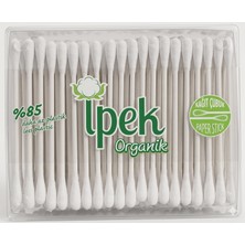 1001 Organik Kulak Temizleme Pamuğu 200 Adet -%100 Organik Saf Pamuk - Ecocert Sertifikalı - Kağıt Ç