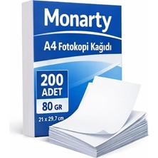 1001 A4 Fotokopi Kağıdı, 21X29,7 Cm, 200 Sayfa, Beyaz, Yazıcı ve Fotokopi Uyumlu 80 Gram