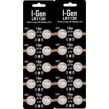 1001 Batteries LR1130 1.5V Alkalin Düğme Pil (AG10, L1131, 389) (20'li Paket)