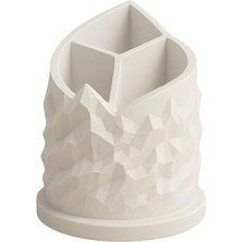 1001 Dağ Temalı 3 Bölmeli Kalemlik, Çap: 11 cm Yükseklik: 13 Cm, Kalem Kutusu, Yüksek Kalite 3D Bas