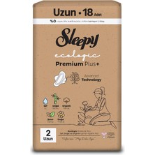 1001 Ecologic Premium Plus Hijyenik Ped Uzun 18 Adet