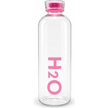 1001 1000 ml Renkli Kapaklı Borosilikat Cam Matara – Sızdırmaz Çevirmeli Vakumlu Kapaklı Suluk,bpa