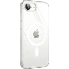 1001 iPhone 16E / 17E Için Magsafe ile Uyumlu Şeffaf Kılıf Kristal Berraklığında Materyal Polikarb