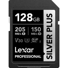 1001 Professional 128GB 205 Mb/s Silver Plus Sd Hafıza Kartı