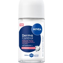 1001 Kadın Roll On Deodorant Derma Control Natural Tone 50 Ml, Koltuk Altı Kararmasına Karşı Etkili,