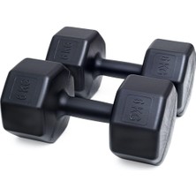 1001 6 kg Dambıl X2 Adet= 12 kg Siyah