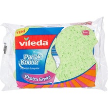 1001 Konfor Oluklu Sünger, 2'li Paket,parlak