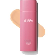 1001 All In One Bb Cream Light · Spf 50+ · Yüksek Kapatıcılık · Nemlendirici Ton Eşitleyici · Su